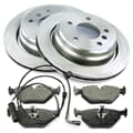 NB PARTS Bremsscheiben + Bremsbeläge + Warnkontakt hinten