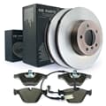 NB PARTS discos de travão + pastilhas de travão + contacto de aviso frontal