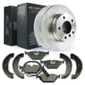 NB PARTS Bremsscheiben + Bremsbeläge + Bremsbacken + Warnkontakt radseitig