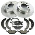 NB PARTS Bremsscheiben + Bremsbeläge + Bremsbacken + Warnkontakt radseitig