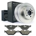 NB PARTS Bremsscheiben + Bremsbeläge hinten