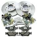 NB PARTS Bremsscheiben + Bremsbeläge + Bremssättel + Warnkontakt vorne