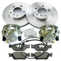 NB PARTS Bremsscheiben + Bremsbeläge + Bremssättel + Warnkontakt vorne