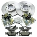 NB PARTS Bremsscheiben + Bremsbeläge + Bremssättel + Warnkontakt vorne