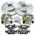 NB PARTS Bremsscheiben + Bremsbeläge + Bremssättel + Warnkontakt vorne