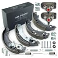 NB PARTS Bremsbacken + Radbremszylinder vorne radseitig