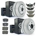 NB PARTS brake discs + brake pads front + rear