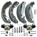 NB PARTS Bremsbacken + Radbremszylinder + Zubehörsatz vorne radseitig