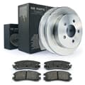 NB PARTS Bremsscheiben + Bremsbeläge hinten