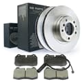 NB PARTS Bremsscheiben + Bremsbeläge + Warnkontakt vorne