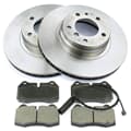NB PARTS Bremsscheiben + Bremsbeläge + Warnkontakt vorne