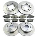 NB PARTS Bremsscheiben + Bremsbeläge vorne + hinten