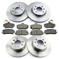 NB PARTS Bremsscheiben + Bremsbeläge vorne + hinten