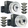 NB PARTS brake discs + brake pads front + rear