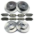NB PARTS Disques de frein + plaquettes de frein avant + arrière