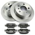 NB PARTS Rear brake discs + brake pads
