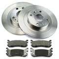 NB PARTS Rear brake discs + brake pads