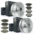 NB PARTS Bremsscheiben + Bremsbeläge vorne + hinten