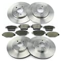 NB PARTS Bremsscheiben + Bremsbeläge vorne + hinten