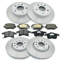 NB PARTS Bremsscheiben + Bremsbeläge vorne + hinten