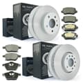 NB PARTS Bremsscheiben + Bremsbeläge vorne + hinten