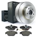 NB PARTS Bremsscheiben + Bremsbeläge + Warnkontakt hinten
