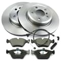 NB PARTS Disques de frein + plaquettes de frein + contact d'avertissement avant
