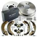 NB PARTS Bremstrommeln + Bremsbacken + Radbremszylinder + Zubehörsatz hinten