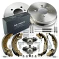 NB PARTS Bremstrommeln + Bremsbacken + Radbremszylinder + Zubehörsatz hinten