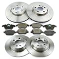 NB PARTS Bremsscheiben + Bremsbeläge vorne + hinten