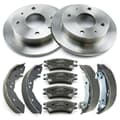 NB PARTS Bremsscheiben + Bremsbeläge + Bremsbacken vorne + hinten