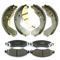 NB PARTS Pastiglie freno + ganasce freno anteriori + posteriori
