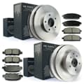 NB PARTS brake discs + brake pads front + rear