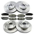 NB PARTS brake discs + brake pads front + rear