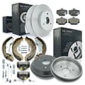 NB PARTS Bremsscheiben + Bremsbeläge + Bremstrommeln + Bremsbacken + Radbremszylinder + Zubehörsatz vorne