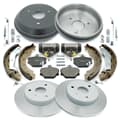 NB PARTS Bremsscheiben + Bremsbeläge + Bremstrommeln + Bremsbacken + Radbremszylinder + Zubehörsatz vorne