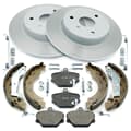 NB PARTS Bremsscheiben + Bremsbeläge + Bremsbacken + Zubehörsatz vorne + hinten