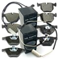 NB PARTS brake pads + warning contacts front + rear
