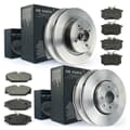 NB PARTS Bremsscheiben + Bremsbeläge vorne + hinten