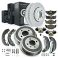 NB PARTS Bremsscheiben + Bremsbeläge + Bremstrommeln + Bremsbacken + Radbremszylinder + Zubehörsatz hinten