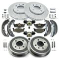 NB PARTS Bremsscheiben + Bremsbeläge + Bremstrommeln + Bremsbacken + Radbremszylinder + Zubehörsatz hinten