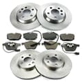 NB PARTS Bremsscheiben + Bremsbeläge vorne + hinten