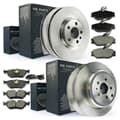 NB PARTS Bremsscheiben + Bremsbeläge vorne + hinten