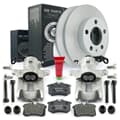 NB PARTS brake discs + brake pads + rear brake callipers
