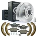 NB PARTS Bremseskiver + bremseklosser + bremsesko + tilbehørssett hjulside
