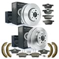 NB PARTS Bremsscheiben + Bremsbeläge + Bremsbacken + Zubehörsatz vorne + hinten