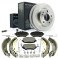 NB PARTS Bremsscheiben + Bremsbeläge + Bremsbacken + Warnkontakt + Zubehörsatz vorne + hinten