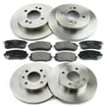 NB PARTS Brzdové kotouce + brzdové desticky vpredu + vzadu
