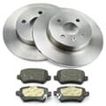 NB PARTS Rear brake discs + brake pads