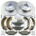 NB PARTS brake discs + brake pads + brake shoes + accessory kit front + rear